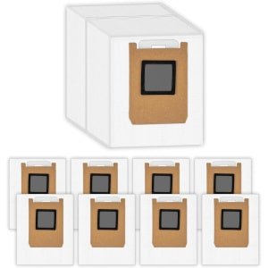 10-pack Stofzuigerzakken geschikt voor Eufy Omni E28/E25/E35 robotstofzuiger - Stofzuigerzakken - Vervangende stofzakken E25 - Stofzuigerzakken met grote capaciteit - Stofzuigerzakken