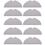 10 stuks - Dweildoek geschikt voor roborock P50/P5 /P55 S50/S501/S502/S51/S55/T60RR/T61RR/T65RR/T70RR/T71RR/S5 MaX/S6 MaxV - Stofzuiger onderhoud en reinigings accessoires - dweildoek lichtgrijs robotstofzuiger onderdelen