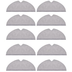 10 stuks - Dweildoek geschikt voor roborock P50/P5 /P55 S50/S501/S502/S51/S55/T60RR/T61RR/T65RR/T70RR/T71RR/S5 MaX/S6 MaxV - Stofzuiger onderhoud en reinigings accessoires - dweildoek lichtgrijs robotstofzuiger onderdelen
