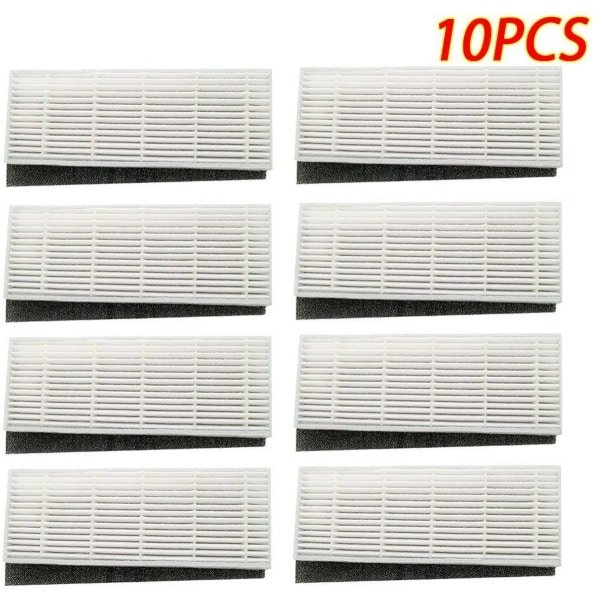 10 stuks HEPA-filters + spons Geschikt voor ILIFE Chuwi Ilife A4 A4S A6 robotstofzuiger