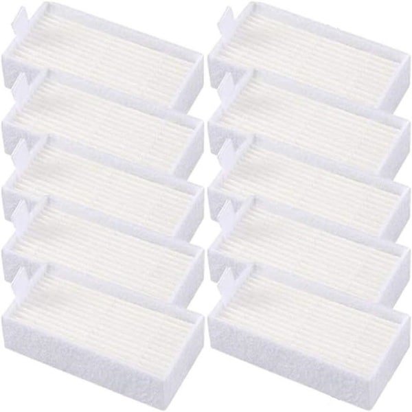 10 stuks HEPA vervangingsfilter voor robotstofzuiger - V3 V5 V5s compatibel - Hoge Kwaliteit - Stofzuigeraccessoires