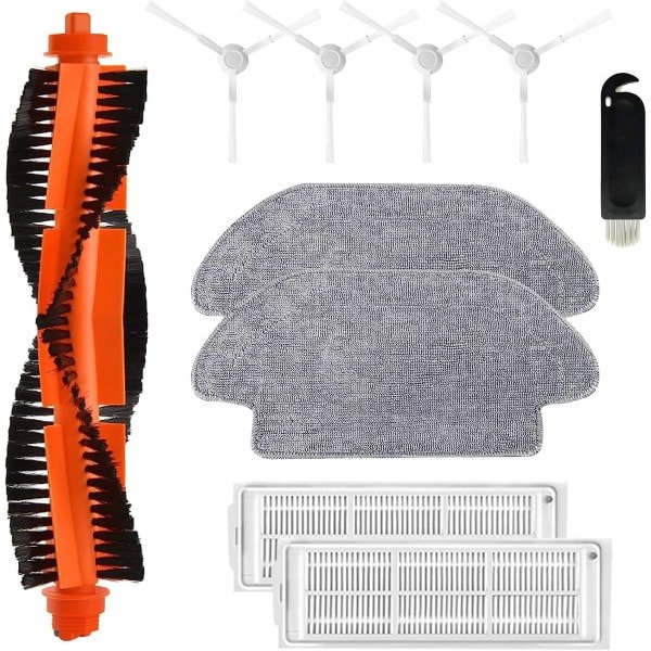 10 stuks robotstofzuigeraccessoires, stofzuigerborstel, vervangende accessoireset voor robotstofzuigers, compatibel met Geschikt voor Xiaomi-robot (10 stuks)