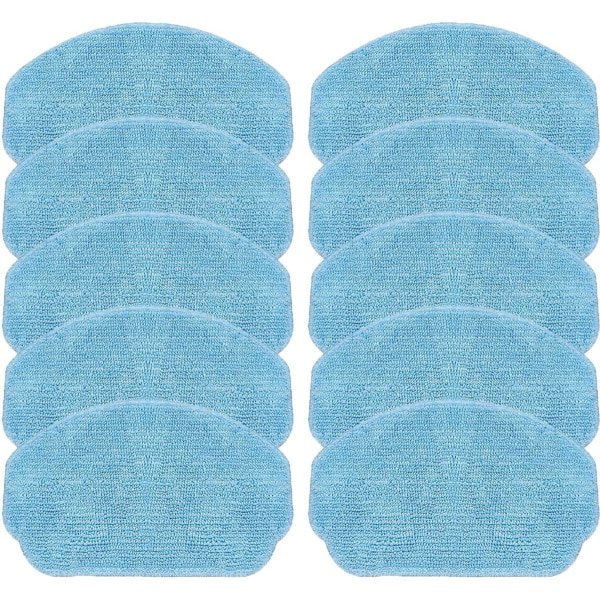 10-stuks stofzuiger dweilpads - Nat gebruik dweilpads - Vloerreiniging - Wasbaar en herbruikbaar - Geschikt voor MAMNV ZCWA Robotstofzuiger Accessoires - Stofzuigeraccessoires - Reiniging - Poetslappen - Accessoires - Blauw