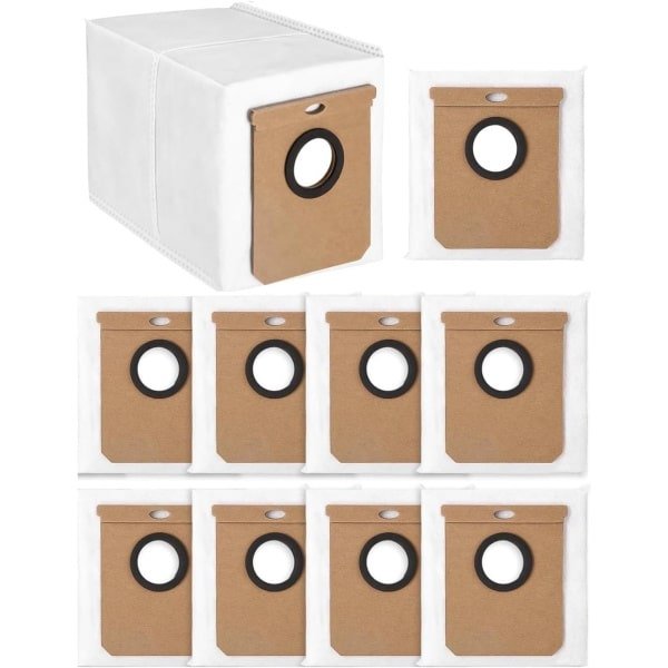 10x Stofzakken geschikt voor Eufy L50 en L60 Robotstofzuiger - Stofzakken - Duurzame - Eenvoudige Installatie - Veilige Sluiting en Lekvrije Opslag