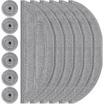 12 stuks navullingen Geschikt voor dweilpads Geschikt voor de Roborock S8 MaxV Ultra / S8 Max Ultra robotstofzuiger, 6 stuks dweildoeken met dubbele sonische vibratiemodules, 6 stuks randdweilpads en accessoires