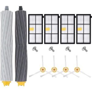 14-delige set - OnderhoudssetAccessoirespakket voor Vervangende onderdelen en accessoiresset voor iRobot Roomba 800 en 900 serie stofzuigers: 860-865-866-870-876-880-886-966-971-976-980-voor robotstofzuiger - roomba onderdelen-Vervangingsonderdelen