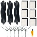 16-delige accessoireset Geschik voor Eufy L60/L50 robotstofzuigers, inclusief 3 rolborstels, 6 HEPA-filters, 6 zijborstels en 1 borstel