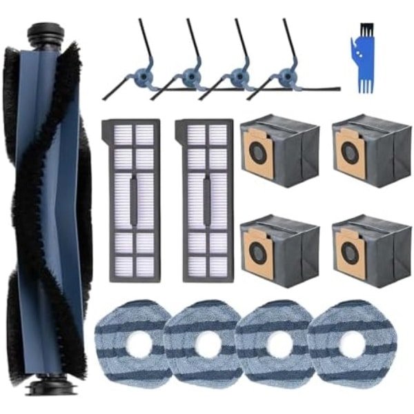 16-delige stofzuigeraccessoireset geschikt voor Eufy X10 Pro Omni robotstofzuiger