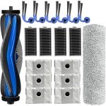 18 stuks Accessoiresets geschikt voor Ecovacs Deebot X9 pro Omni/X9 pro Robotstofzuiger Vervangende Onderdelen, 1 Hoofdborstel 1 Mop Roller 6 Stofzak 4 Filter 6 Zijborstel