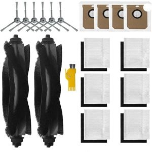 19-delige accessoireset voor Eufy L60/L50 robotstofzuigers, inclusief 2 rolborstels, 6 HEPA-filters, 6 zijborstels, 4 stofzakken en 1 borstel