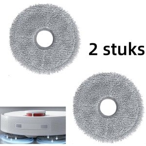 2 x Dweildoeken - Dweilpads- Robotstofzuiger dweil pads , Geschikt voor Dreame L10s Ultra, L10s Pro - Reiniging en decontaminatie