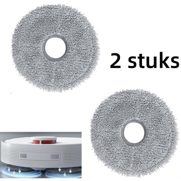 2 x Dweildoeken - Dweilpads- Robotstofzuiger dweil pads , Geschikt voor Dreame L10s Ultra, L10s Pro - Reiniging en decontaminatie