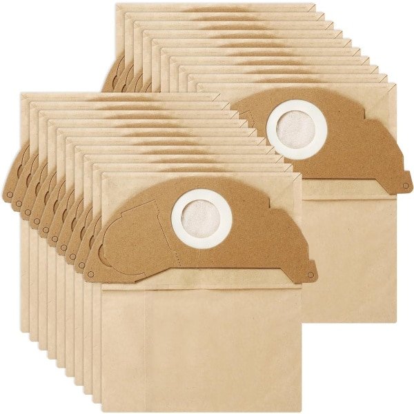 20 stuks stofzuigerzakken voor WD2 MV2 WD 2.200 WD2250 A2004 A2054 A2099, 6.904-322.0 robotstofzuiger, Karcher stofzuigerzakken, nat en droog, premium accessoires