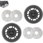 4 Dweildoeken met 2 Reservehouder - Geschikt voor Dreame X30 Serie/ S10 Pro Ultra/ L10s Ultra Gen2/ X40 Ultra Robotstofzuiger - Reserveonderdelen