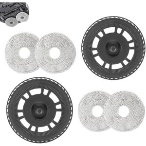 4 Dweildoeken met 2 Reservehouder - Geschikt voor Dreame X30 Serie/ S10 Pro Ultra/ L10s Ultra Gen2/ X40 Ultra Robotstofzuiger - Reserveonderdelen