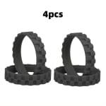 4 stuks Wielbanden voor iRobot Roomba 500 600 700 800 900 E5 I7 j7 + j9 - Antislip Rubberen Banden - Stil - Eenvoudige Montage - Vervangende Accessoires voor Robotstofzuigers