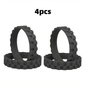 4 stuks Wielbanden voor iRobot Roomba 500 600 700 800 900 E5 I7 j7 + j9 - Antislip Rubberen Banden - Stil - Eenvoudige Montage - Vervangende Accessoires voor Robotstofzuigers