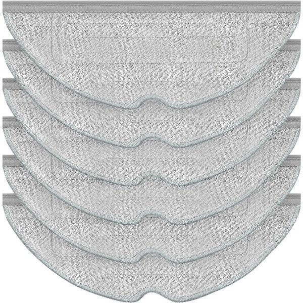6 stuks wisserdoeken geschikt voor Roborock S8/S8+/S7/S7+/S7 MaxV/S7 MaxV Ultra / S7 Pro Ultra/T7 / T7 Plus robotstofzuiger - Losse vloermoppen - vervangende wisdoeken mop - microvezel zachte schoonmaakdoek - reserveonderdelen