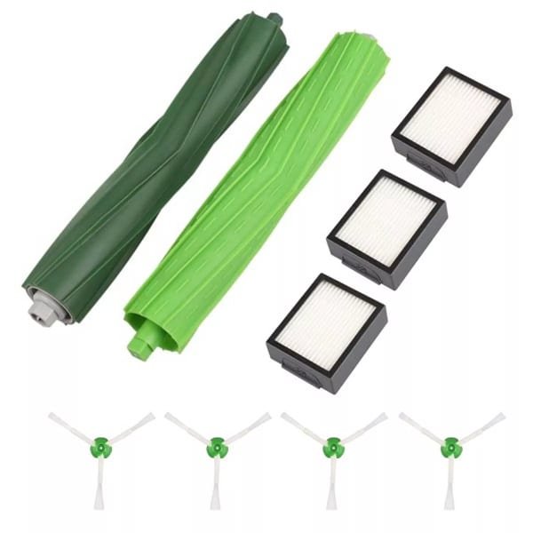 6 vervangende onderdelen voor accessoires voor robotstofzuigers, waaronder rolborstel, zijborstel en stofzak