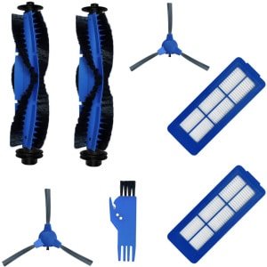 7 x Onderdelen - Accessoires Set - Geschikt voor Eufy 11S/15C/30C max/G30 robotstofzuiger(2 hoofdborstels, 2 zijborstels, 2 filters, 1 reinigingsborstel)