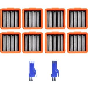 8 STUKS HEPA filter - geschikt voor UWANT D100 - D100 PLUS - D100 PRO - V8 & V10 - D5 - D5 PRO - A60 - A100 - A558 - voor robotstofzuiger - 62*57*29mm - met reinigingsborstel