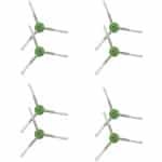 8 Stuks Zijborstel geschikt voor iRobot Roomba 'e' 'i' 'j' series - borstel vervangingsset robotstofzuiger - i2 - i3 i3+ - i4 i4+ - i6 i6+ - i7 i7+ - i7plus - i8+ - J7+ - E5 E6 E7 - Stofzuiger onderdeel - Zijborstel