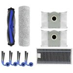 9 Stuks Accessoiresets geschikt voor Ecovacs X9/X9PRO Robotstofzuiger - Vervangende Onderdelen - 1 Hoofdborstel, 1 Mop Roller, 2 Stofzak, 1 Filter, 4 Zijborstel