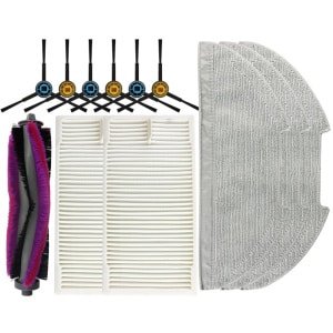 Accessoirekit Vervanging - 12 stuks - geschikt voor Eureka E10s - E20 Plus Robotstofzuiger - onderhoudsset robotstofzuiger - Stofzuigeraccessoires