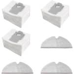 Accessoires - geschikt voor Roborock T8/Q7+ / Q7 Max+ robotstofzuiger - 3 stofzakken + 3 dweilmatten