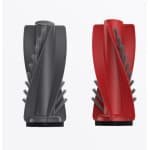 Accessoires voor de Roborock P20 Pro robotstofzuiger: een paar rolborstels, rood en zwart.