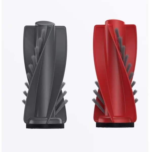 Accessoires voor de Roborock P20 Pro robotstofzuiger: een paar rolborstels, rood en zwart.