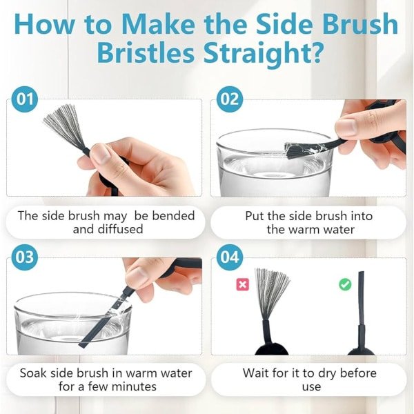 Accessoires voor robotstofzuiger - reserveonderdelen - set van 25 - kunststof