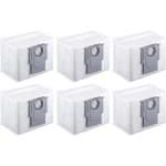 Accessoires voor robotstofzuigers - Vacuümzakken voor automatisch legen van de basisstation - Geschikt voor Roborock Q7+ Q7 Max Ultra Wegwerpstofzakken - Set van 6 stuks