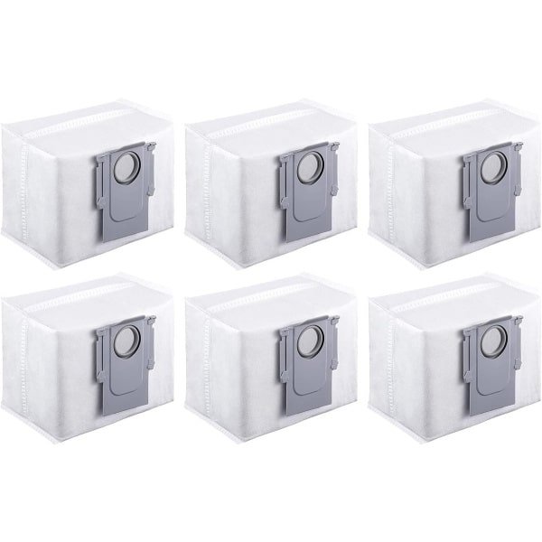 Accessoires voor robotstofzuigers - Vacuümzakken voor automatisch legen van de basisstation - Geschikt voor Roborock Q7+ Q7 Max Ultra Wegwerpstofzakken - Set van 6 stuks