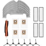 Accessoireset - 19-delige geschikt voor Dreame Z10 Pro/Dreame L10 Plus Robotstofzuiger - 1 Hoofdborstel, 6 Zijborstels, 4 HEPA-filters, 4 Doeken, 4 Stofzakken