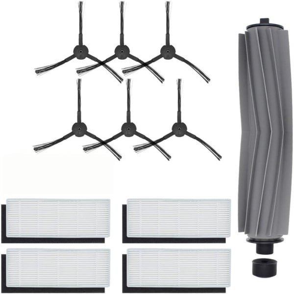 Accessoireset voor onderdelen van robotstofzuigers ILIFE A8 A6 X620 X623, vervangingsset inclusief 1 hoofdborstel, 6 zijborstels, 4 filters, 1 primair filter