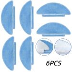 Dweildoeken - 6 Stuks - Geschikt voor Tikom L9000/SL60D/SG60/SL61 Robotstofzuiger - Vervangende Accessoires - Wasbaar Dweilpads - Herbruikbare