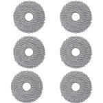 Geschikt voor Roborock P10 donkergrijs dweildoek - Robotstofzuiger Onderdelen - 6 Stuks