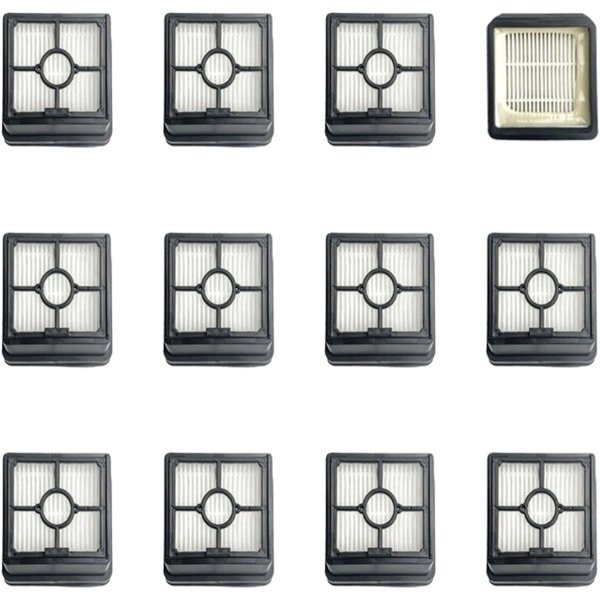 HEPA filter - 12 stuks - geschikt voor Midea Eureka X8 - X9 - FC9 - FC9-Flash - FC9 PRO Smart Robotstofzuiger - 75*90*30 mm - Accessoires