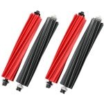 Hoofdborstelaccessoire voor Roborock S8/S8+/S8 Pro Ultra/Q5 Pro/Q5 Pro+/Q8 Max/Q8 Max+ robotstofzuiger - rubberen DuoRoller borstel - 4stuk