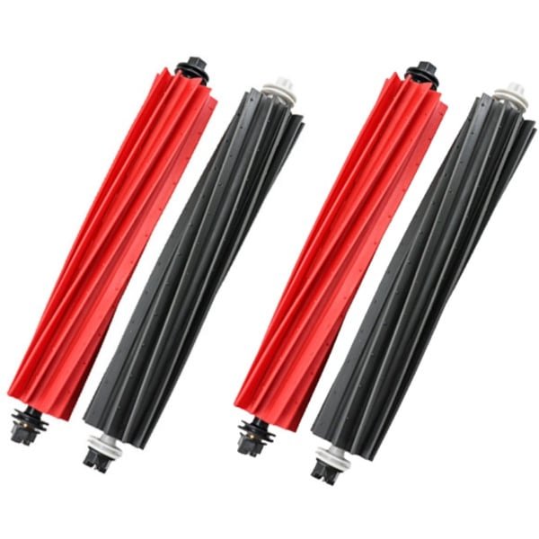 Hoofdborstelaccessoire voor Roborock S8/S8+/S8 Pro Ultra/Q5 Pro/Q5 Pro+/Q8 Max/Q8 Max+ robotstofzuiger - rubberen DuoRoller borstel - 4stuk