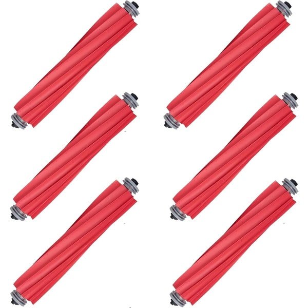 Hoofdborstelaccessoire voor Roborock S8/S8+/S8 Pro Ultra/Q5 Pro/Q5 Pro+/Q8 Max/Q8 Max+ robotstofzuiger - rubberen DuoRoller borstel - 6stuk