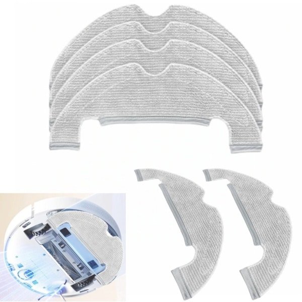 Microvezel Dweildoeken - 6 Stuks - Geschikt voor Dreame Z10 Pro/Dreame L10 Plus Robotstofzuiger - Vervangende Dweildoekenset