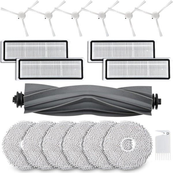 Mmgoqqt 18Pcs - Reserveonderdelen - Robotstofzuiger - Accessoireset - Zwart -L10 - Efficiënt Reinigen