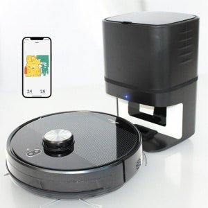 Robotstofzuiger "Willem" met leegstation" - tot 200m2- 6000Pa - Uitgebreide mapping - Leegt automatisch- Zelf lerende robotstofzuiger - Robotstofzuigers met dweilfunctie - Robotstofzuiger met laadstation -