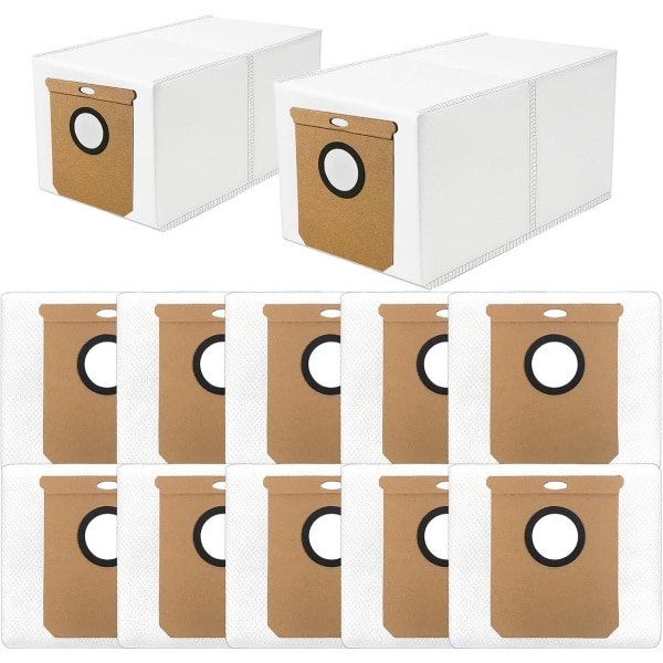 Stofzakken - 12 Stuks - Geschikt voor Eufy L60 SES / L50 SES Robotstofzuiger - Accessoires voor Stofzuigerzakken - Vervanging