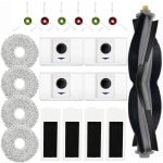 Stofzuiger Onderdeel - 19 stuks - Geschikt voor Ecovacs Deebot T20 Omni / T20 Max / T20 Pro Robotstofzuiger - 1 Hoofdborstels, 4 Reinigingsdoeken, 4 HEPA-Filters, 4 Stofzakken, 6 Zijborstels - Reserveonderdelen - Accessoireset