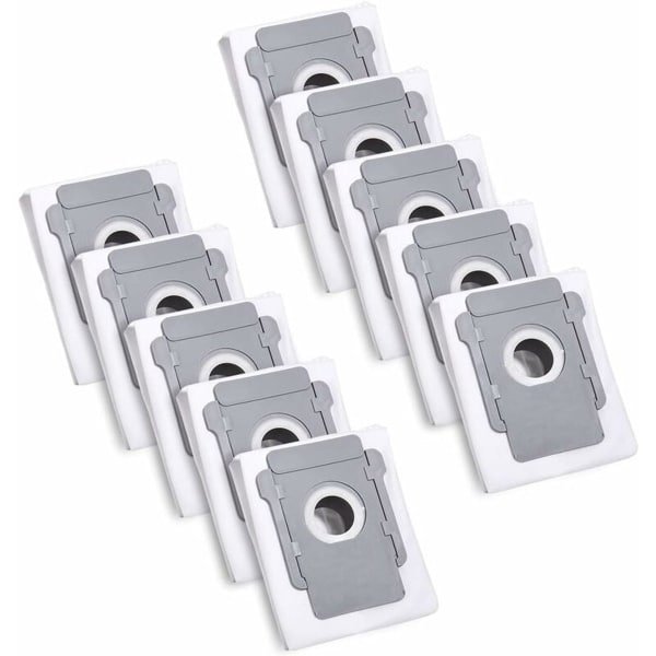 Stofzuigerzakken - Vacuumzakken - 10 Delen Set - 3L-3.6L Capaciteit - Geschikt Voor Robotstofzuigers - Inclusief Push-Pull Greep