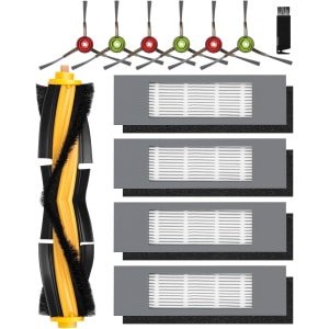 TOVBMUP Robotstofzuiger-accessoireset - 12-delige set - Geschikt voor Ecovacs Deebot N8/ N8+/ N8 Pro/ N8 Pro+/ N7, T8/ T8+/ T8 AIVI/ T8 AIVI+/ T8 MAX, T9/ T9+ en Ozmo 950/920 - 1 hoofdborstel, 4 filters, 6 zijborstels