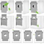 Tien stofzuigerzakken geschikt voor de iRobot Roomba i7, i7+, i7Plus, i8, i8+, i3, i3+, i4, i4+, i6, i6+, j7, j7+, s9, s9+ en s9Plus. Vervangende stofzak voor het reinigingsstation van de iRobot robotstofzuigers.